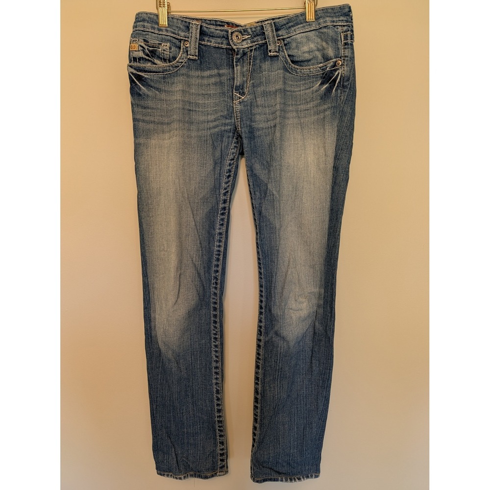 Y2K Big Star Remy Low Rise Fit Flap Pocket Stretch Jeans 28L (fits 33x29)
